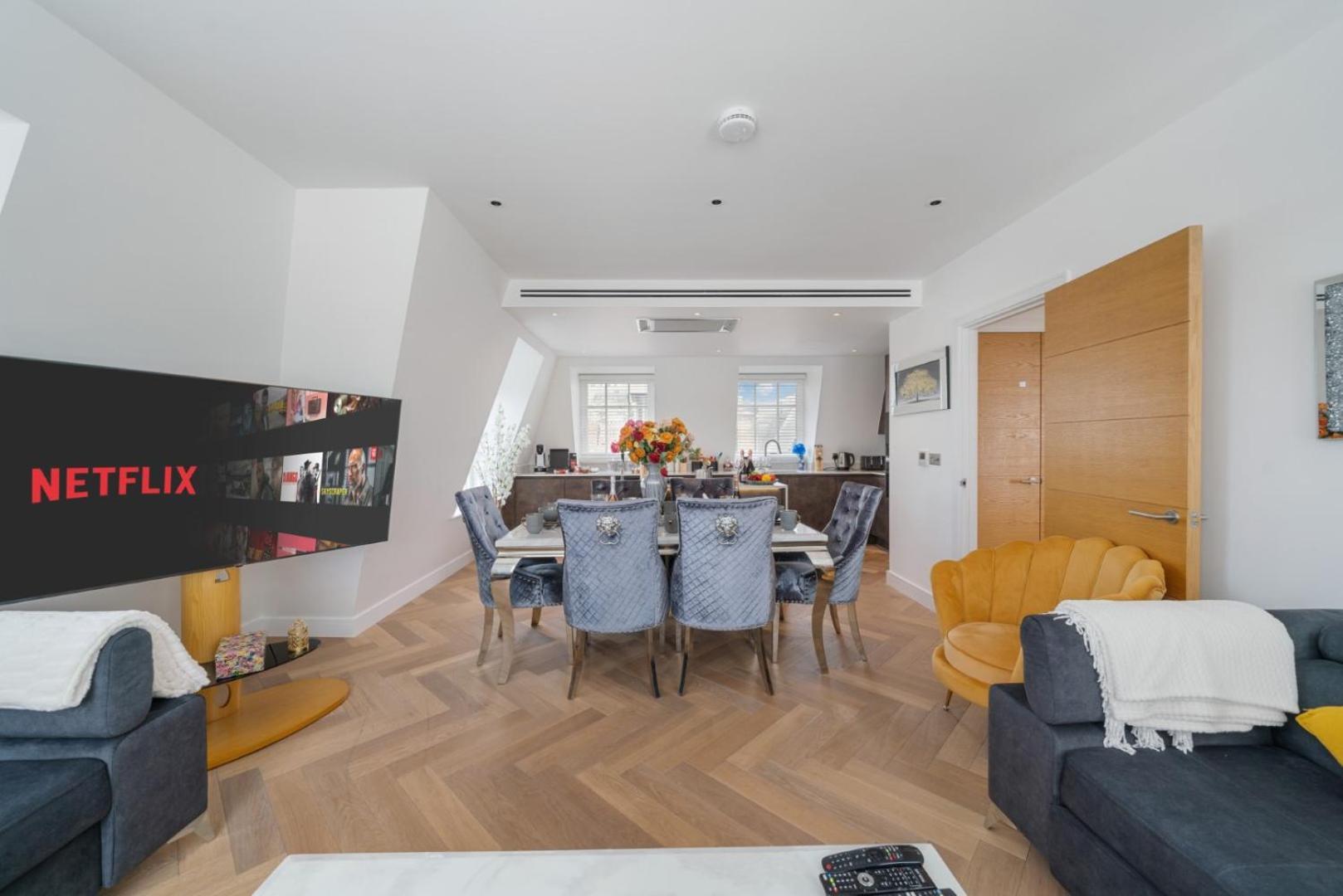 Elegant 3-Bedroom Penthouse In Marble Arch 70 London Eksteriør billede