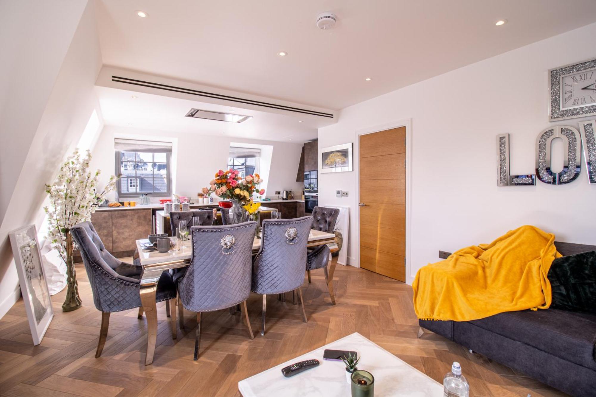Elegant 3-Bedroom Penthouse In Marble Arch 70 London Eksteriør billede