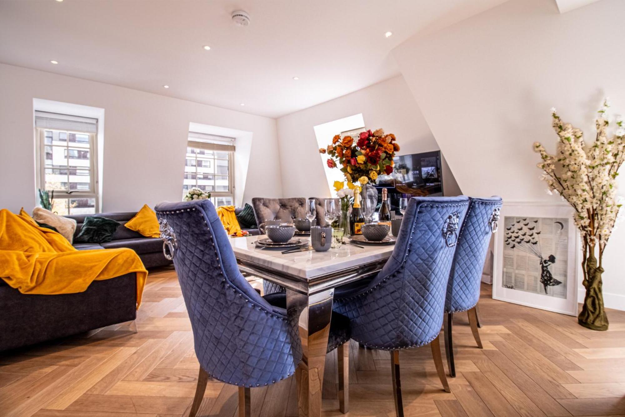 Elegant 3-Bedroom Penthouse In Marble Arch 70 London Eksteriør billede