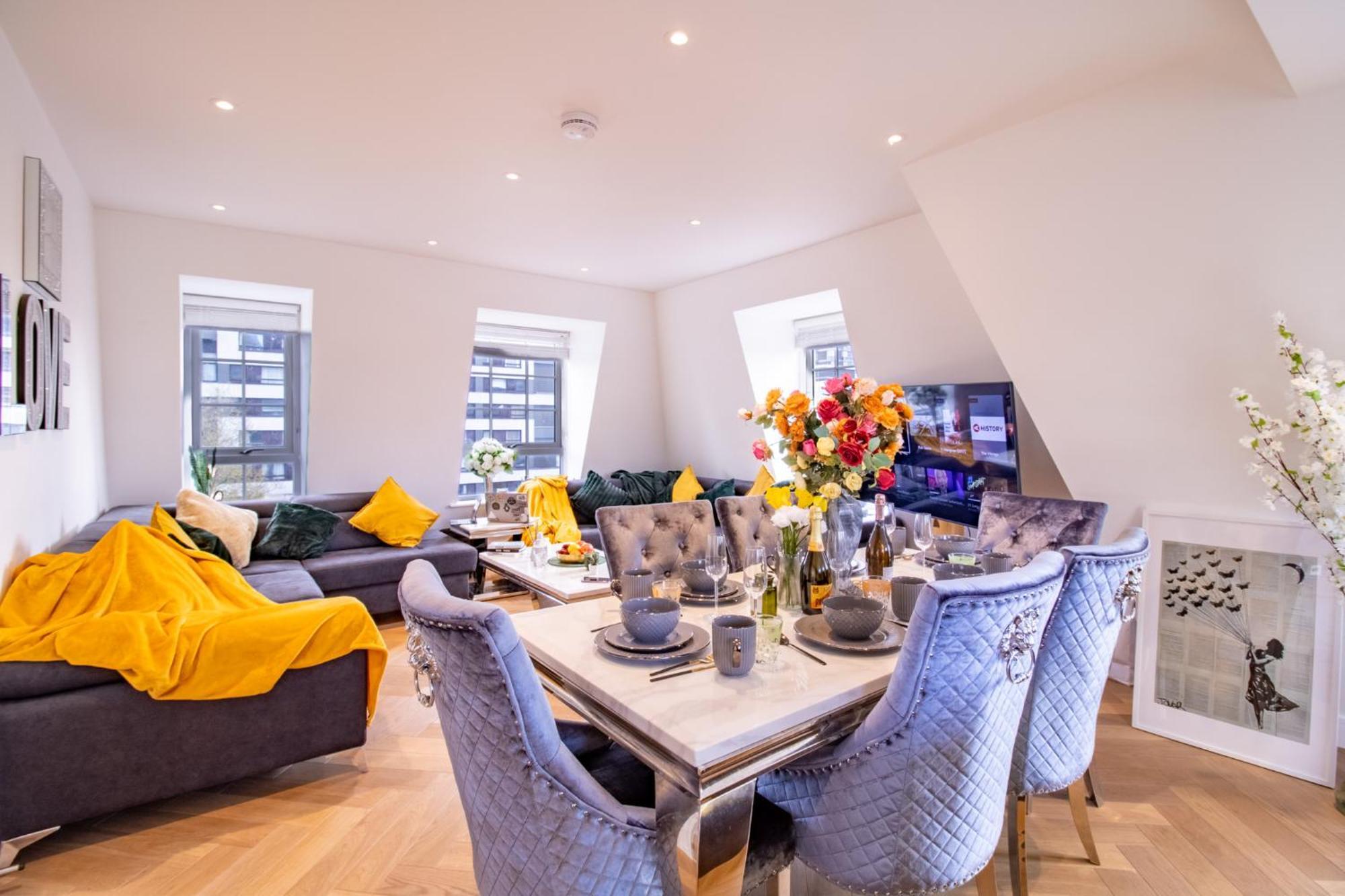 Elegant 3-Bedroom Penthouse In Marble Arch 70 London Eksteriør billede